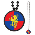 Beads With Medieval Crest Medallion